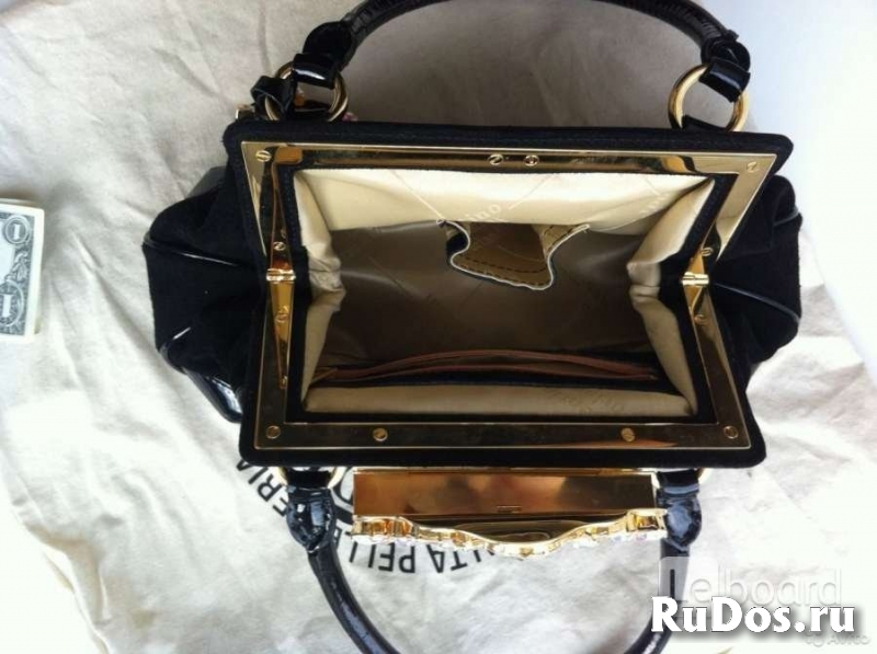 Сумка новая valentino orlandi италия черная замша стразы сваровск фотка