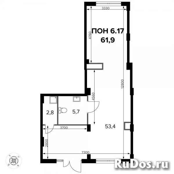 Продам коммерческую недвижимость 61.9 м2 изображение 3