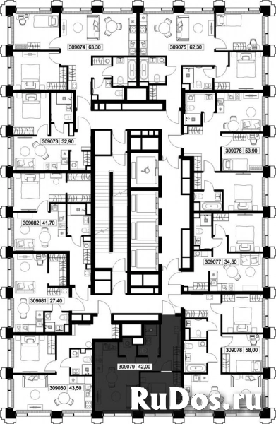 Продам 1 комнатную квартиру 42 м2 изображение 3
