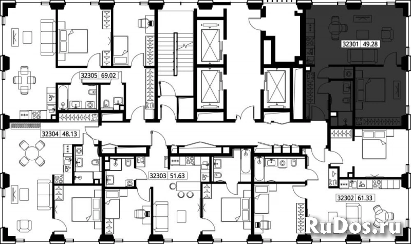 Продам 1 комнатную квартиру 49.28 м2 изображение 3