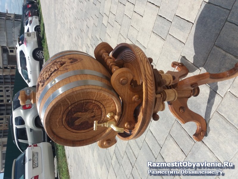 Дубовые бочки резные изображение 5