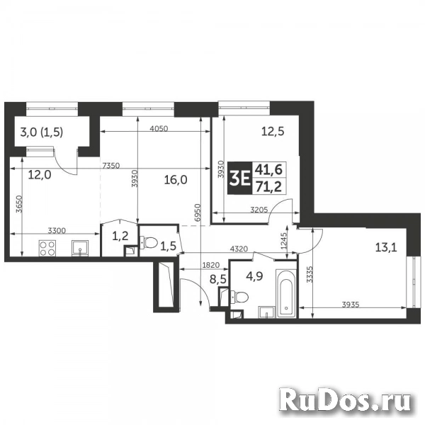 Продам 3 комнатную квартиру 71.2 м2 изображение 3