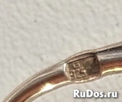 Серьги янтарь в серебре, 925 проба, Прибалтика. фотка