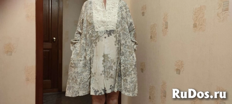 платье женское свободного покроя с длинным рукавом 48-52/167 изображение 3