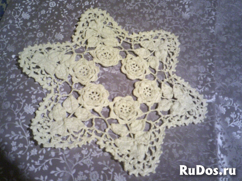 салфетка "Розы". Ирландское кружево изображение 7
