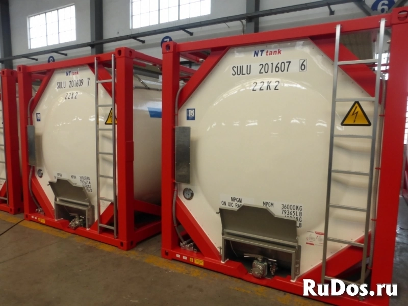 Танк-контейнер тип Т11 объём 25м3 для перевозки жидких реагентов, новый. изображение 3