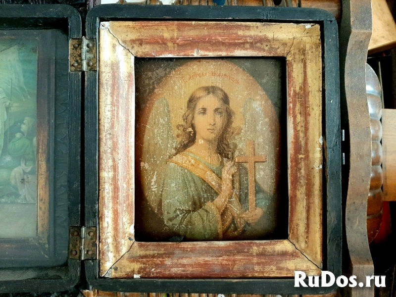 Старинная икона Ангела (19 век) фото