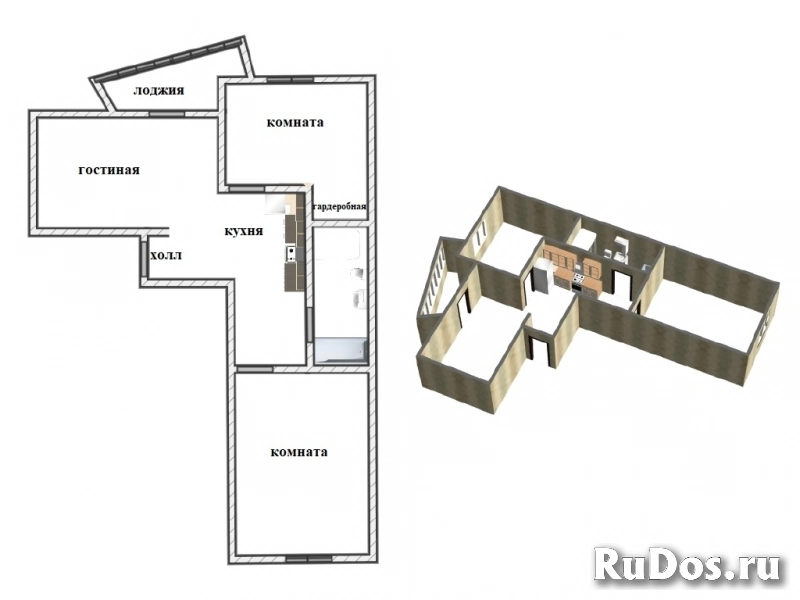 Квартира в ЖК Гусарская баллада, 3 комнаты фотка