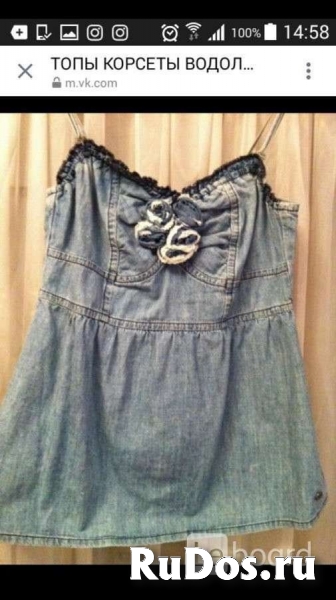 Топ корсет новый jimmy key турция 44 46 s m джинсовый цветы розы фото
