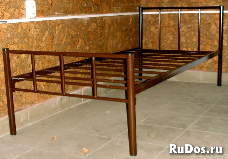 Кровати на металлокаркасе двухъярусные односпальные Новые изображение 8
