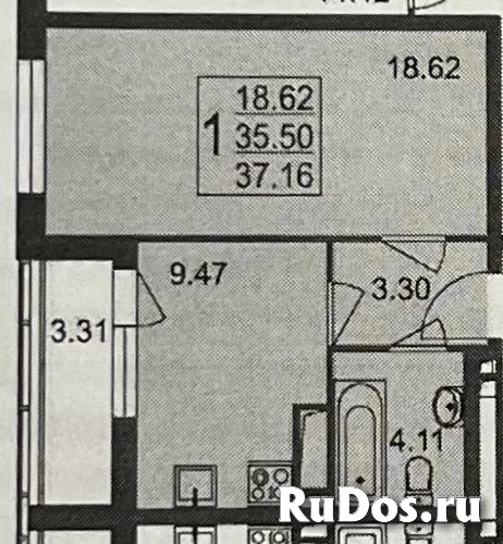 Продам 1 комнатную квартиру 35.6 м2 изображение 3