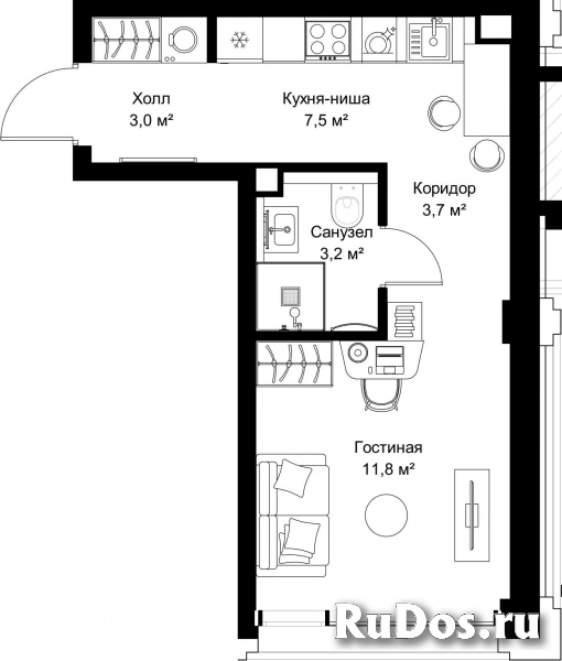 Продам 1 комнатную квартиру 29.2 м2 фотка