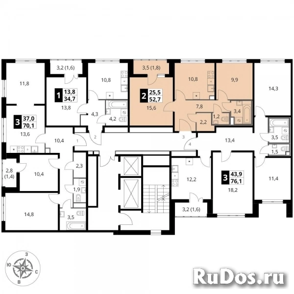 Продам 2 комнатную квартиру 52.7 м2 изображение 4