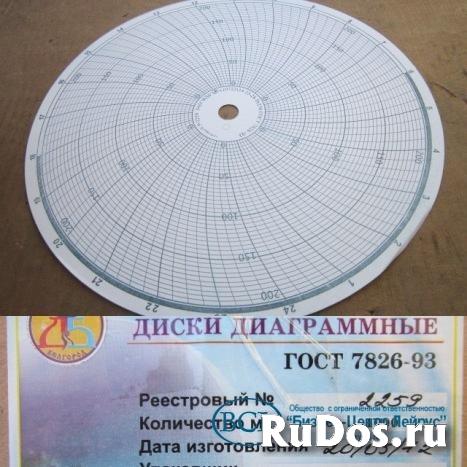 Бумага диаграммная  для регистрирующих приборов ДИСК 250мм изображение 5