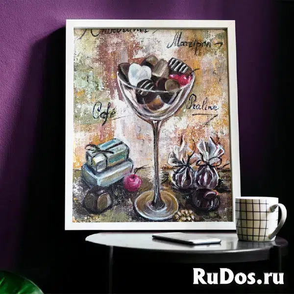 Шоколад #3. Серия "Шоколад". Картина маслом интерьерная изображение 3