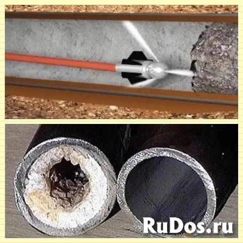 Прочистка, промывка канализации гидродинамическим способом фото