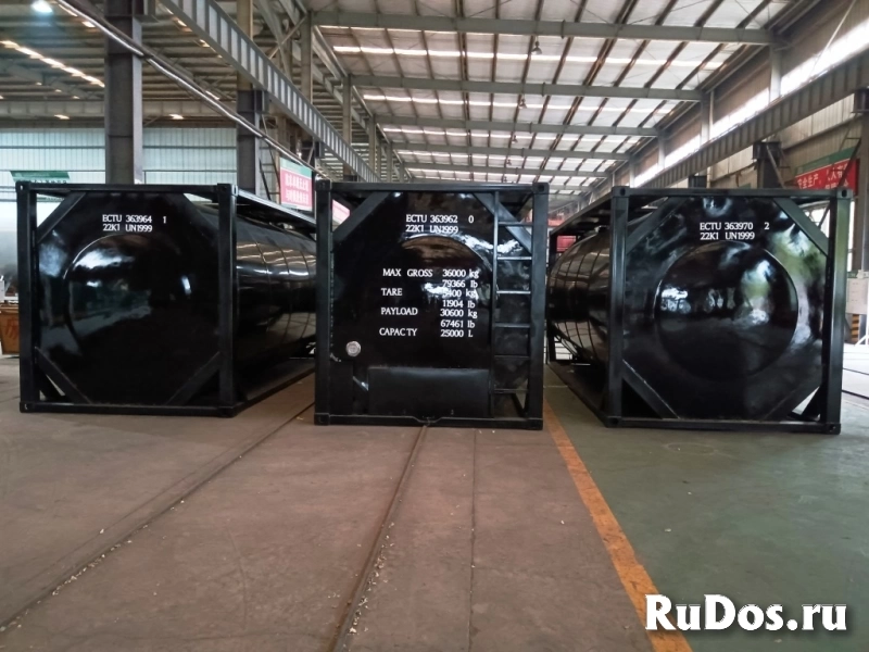 Танк-контейнер объём 25м3 тип Т3, для перевозки и хранения мазута, битума, новый. изображение 3