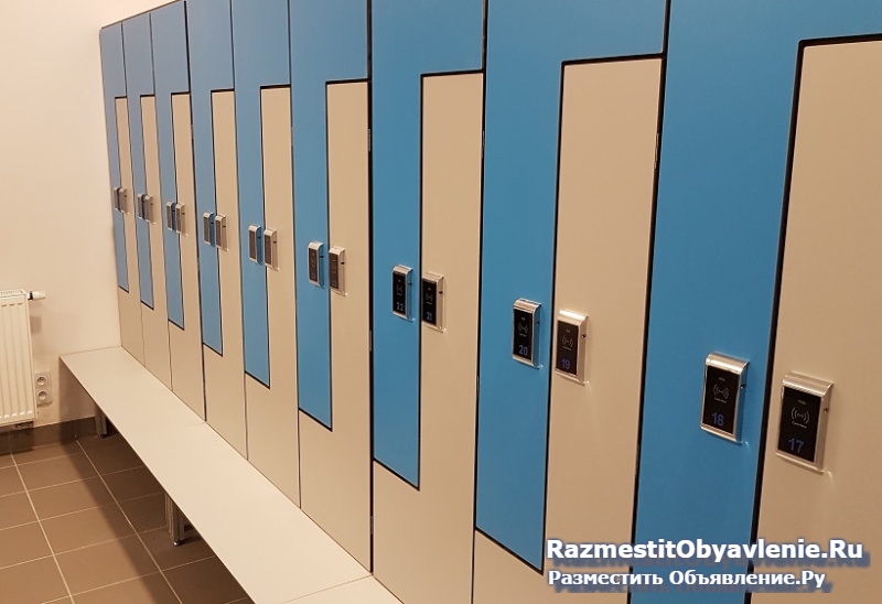 Шкафчики локеры для раздевалок влагостойкая мебель HPL изображение 5