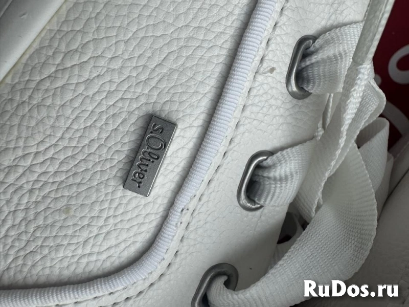 Кроссовки Oliwer белые женские 39 размер кожзам новые платформа кеды кроссы спортивные слипоны обувь на шнурках изображение 9