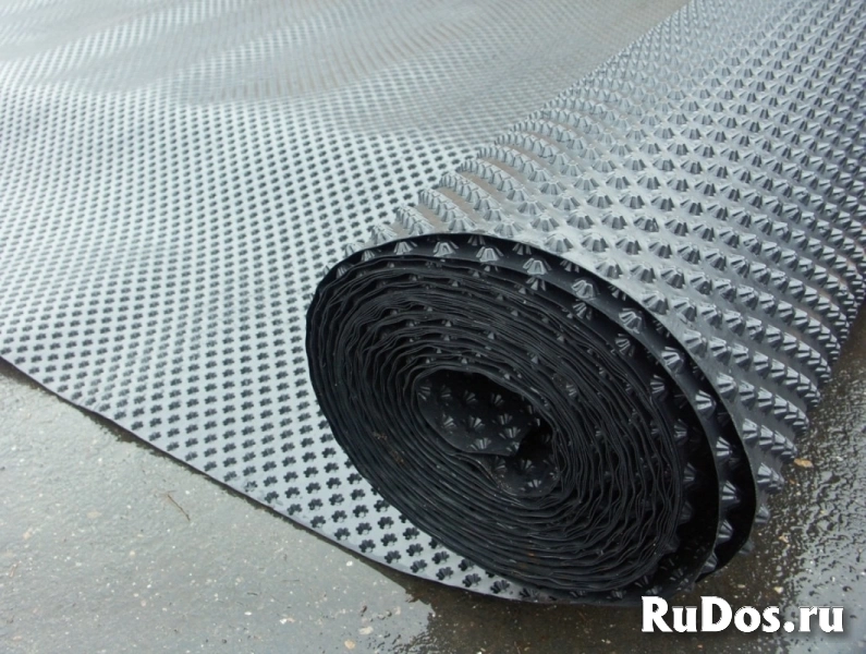 Геомембрана профилированная (отмостка) фото