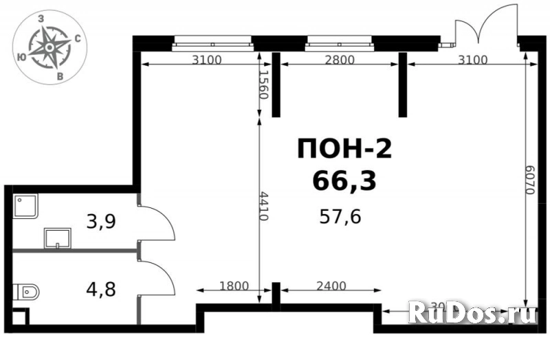 Продам коммерческую недвижимость 66.3 м2 изображение 3
