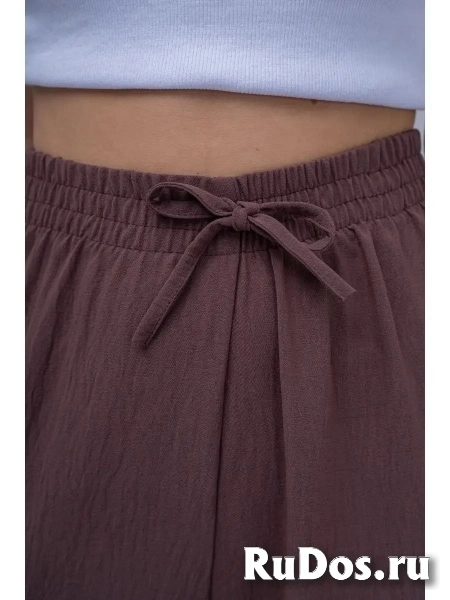 НА ВАЙЛДБЕРРИЗ Брюки палаццо широкие на резинке изображение 5