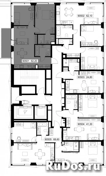 Продам 2 комнатную квартиру 62.2 м2 изображение 3
