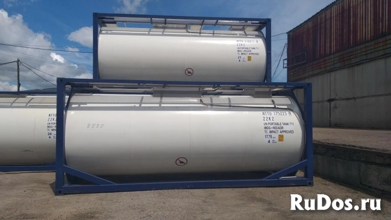 Танк-контейнер тип Т11 объём 18м3 для перевозки компонентов эмульсионных взрывчатых веществ, новый. изображение 3