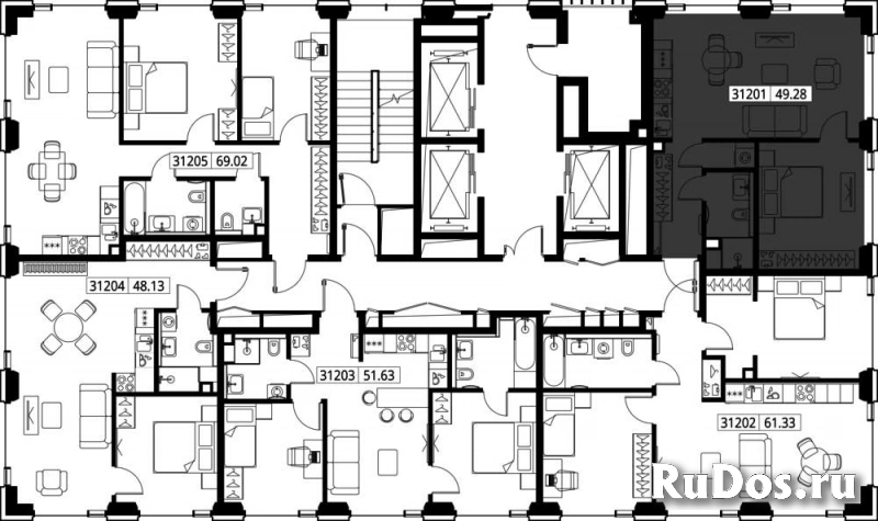 Продам 1 комнатную квартиру 49.28 м2 изображение 3