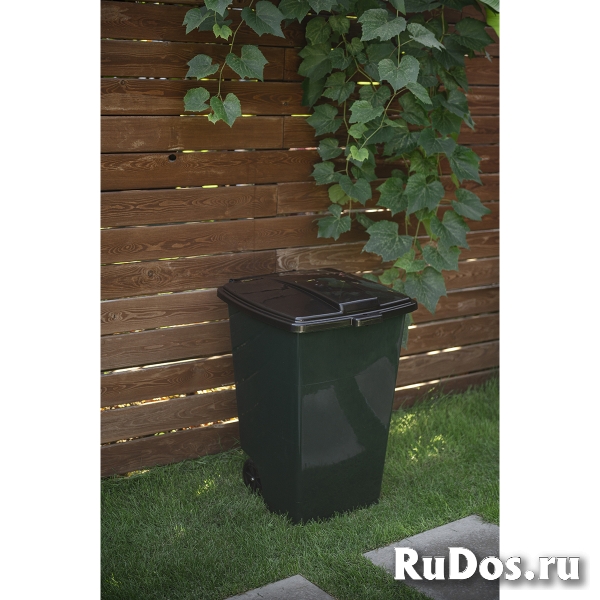 Бак для мусора на колесиках 120 л 56 х 50,5 х 72 см фото