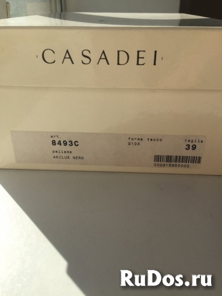 Босоножки туфли casadei италия 39 размер черные лак кожа платформ изображение 9