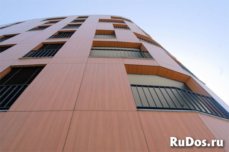 Фасадный слоистый пластик для наружной отделки, фасадные панели фото