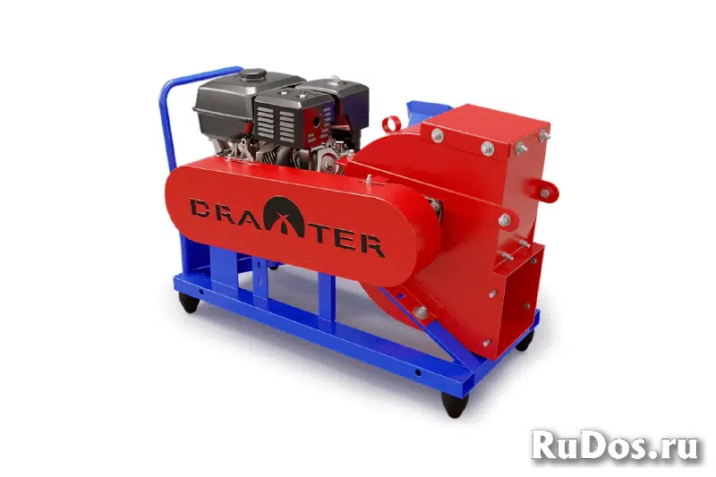 Промышленный щепорез DraXter Щ-350Б (бензин; 15л.с.-РС; сито 12 мм.; раструб 300х300 расш.; КБ13': 2К+2ВО) изображение 3