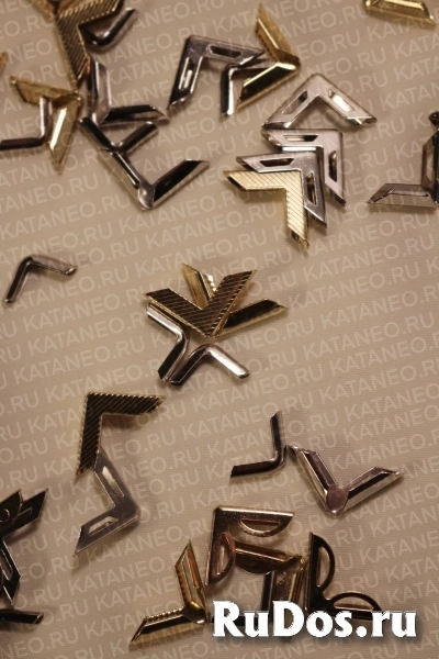 Уголок для папки. Пружина для ключницы. Уголки для паспортных обложек. Ключница металлическая. Кнопки галантерейные. изображение 6