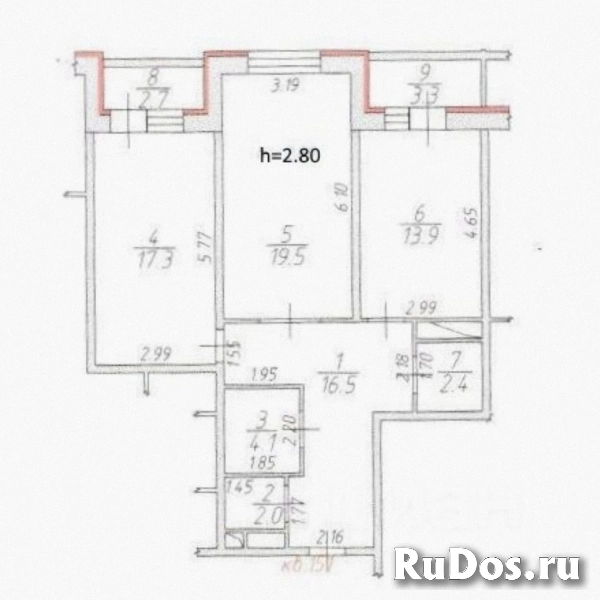 Продам 2 комнатную квартиру 75 м2 изображение 3