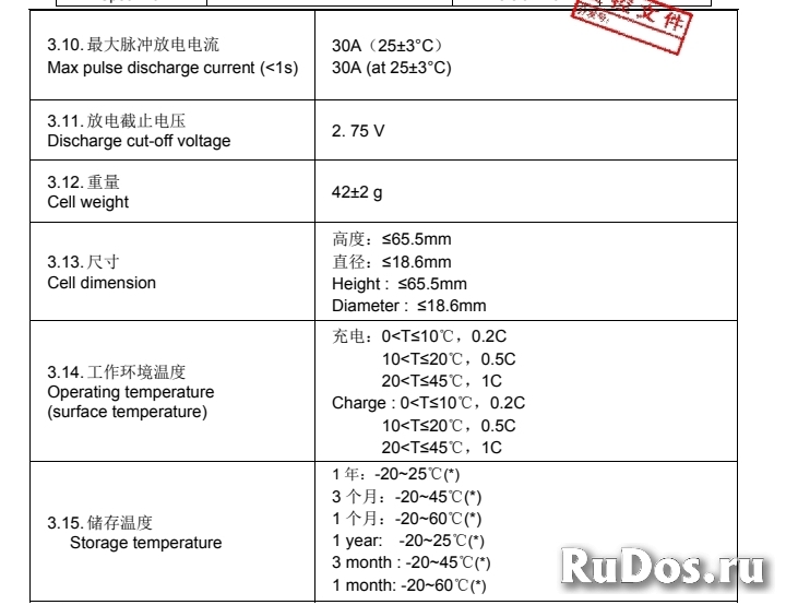 Аккумулятор 18650 2000мАч 10С изображение 6