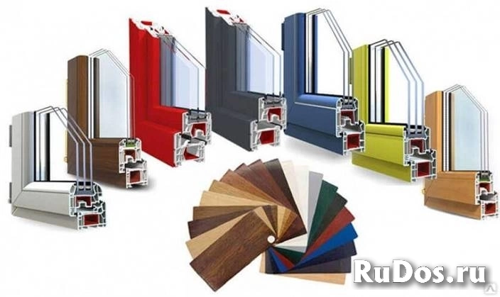 Окна, двери, балконы, любых цветов и конфигураций фото