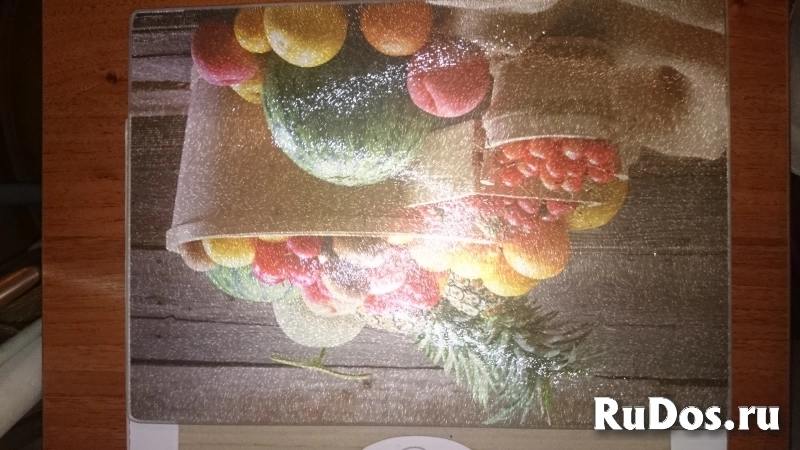 Блюда тарелки на стол стекло металл Доска раздел новые изображение 3