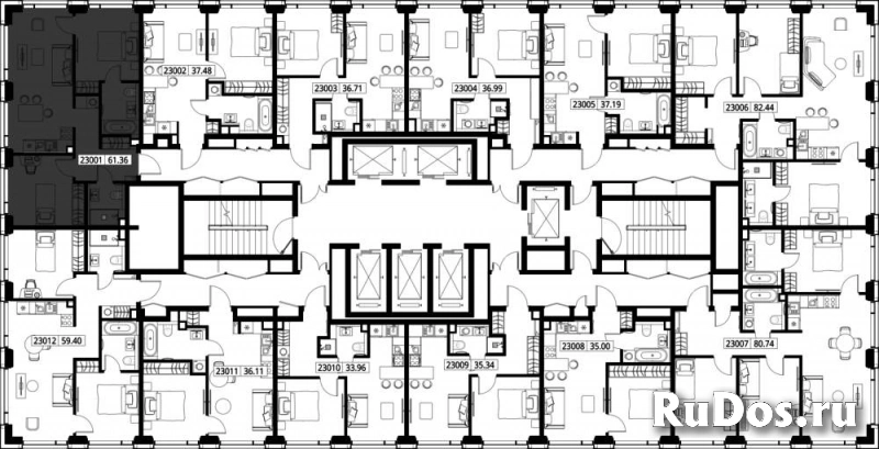 Продам 2 комнатную квартиру 61.36 м2 изображение 3