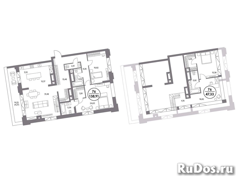 Продам 2 комнатную квартиру 138.9 м2 изображение 3