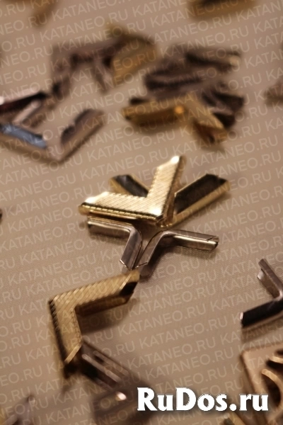 Уголок для папки. Пружина для ключницы. Уголки для паспортных обложек. Ключница металлическая. Кнопки галантерейные. изображение 7