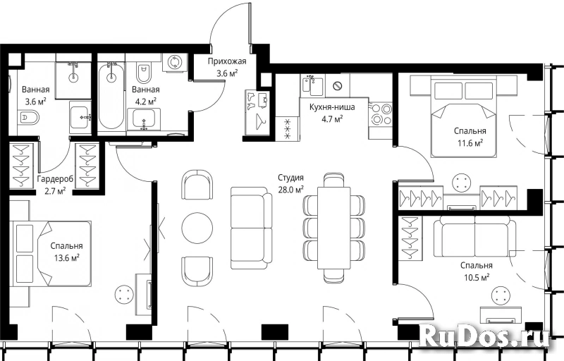 Продам 3 комнатную квартиру 82.5 м2 фотка