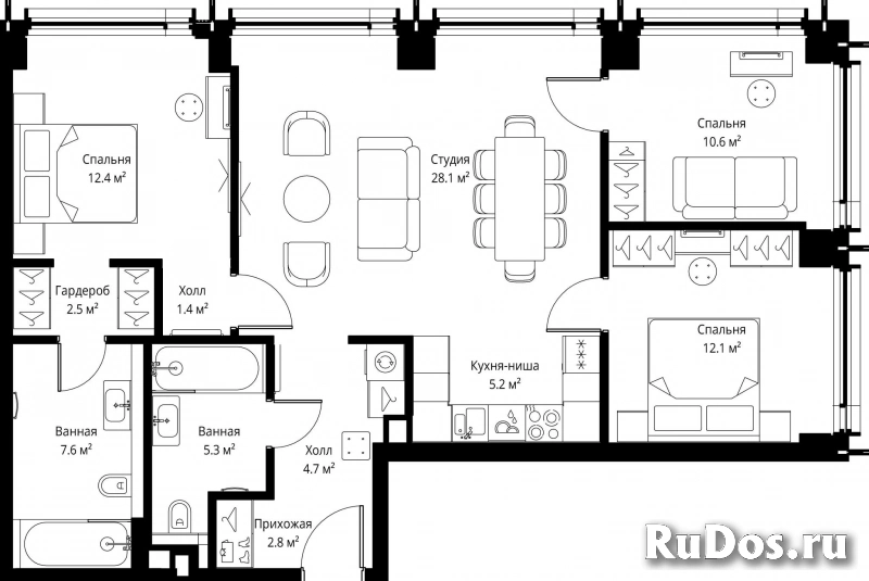 Продам 3 комнатную квартиру 92.7 м2 фотка