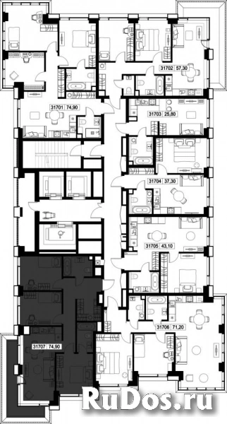 Продам 3 комнатную квартиру 74.9 м2 изображение 3