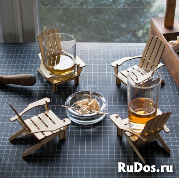 Оригинальная барная подставка Adirondack под бокал или банку изображение 6