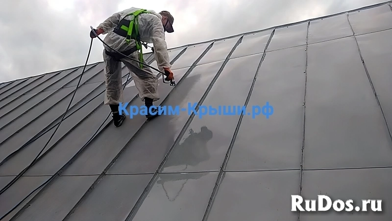 Покраска крыши дома в Бронницах фотка