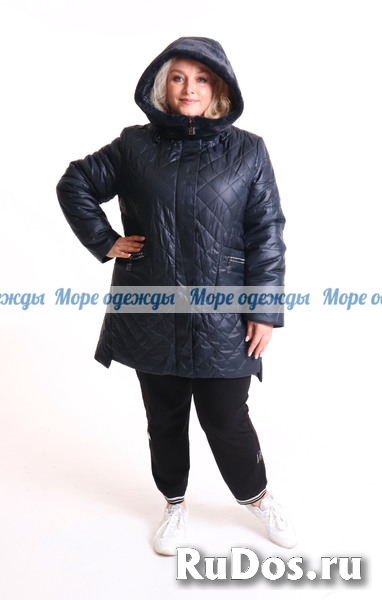 Куртка женская зимняя большого размера изображение 6