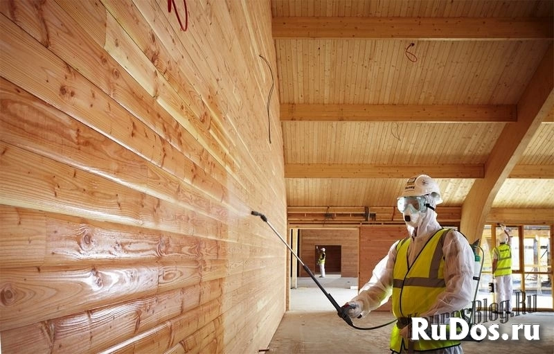 Обработка огнестойкой краской, огнезащитные составы фото