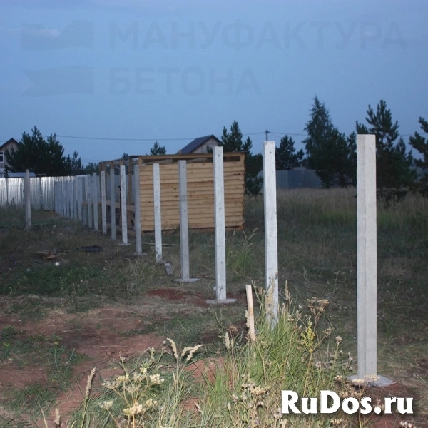 Бетонные столбы для забора изображение 6