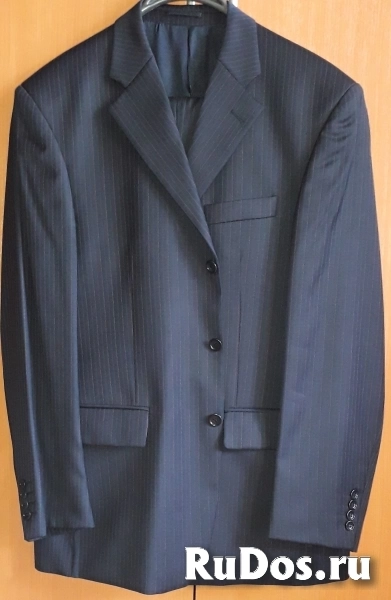 Мужской классический костюм черный изображение 3